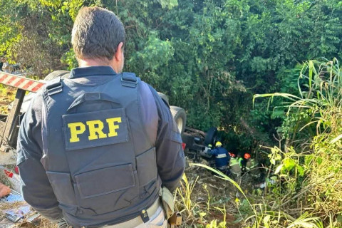 Caminhoneiro morre em capotamento na BR-153 próximo a Ibaiti